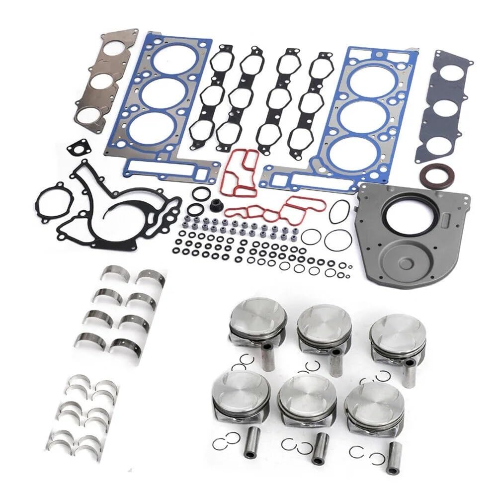 Motorüberholungssatz, kompatibel mit CLS350 C350 E350 GL450 M272 3,5 l V6 für die Modelle W203 W204 W211 W212 W166 W221 von FDJHPWQ