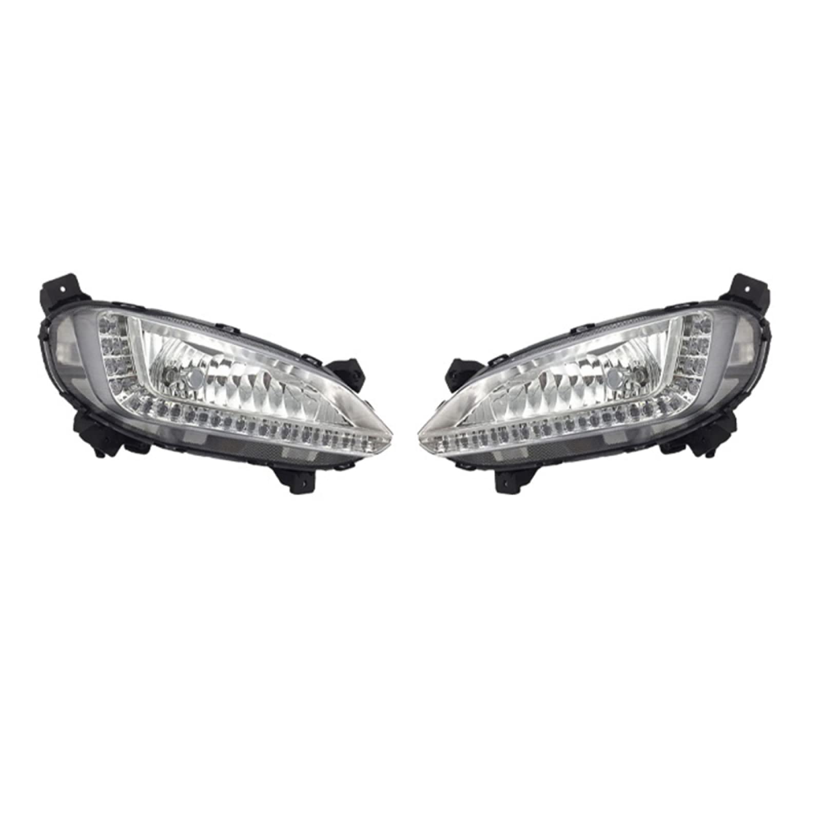 FDRJYO Auto tagfahrlicht Für Hyundai Santa Fe IX45 2013-2017, Auto Nebelscheinwerfer Auto Fahrlampe Tagfahrlicht Stoßstange Lampe von FDRJYO