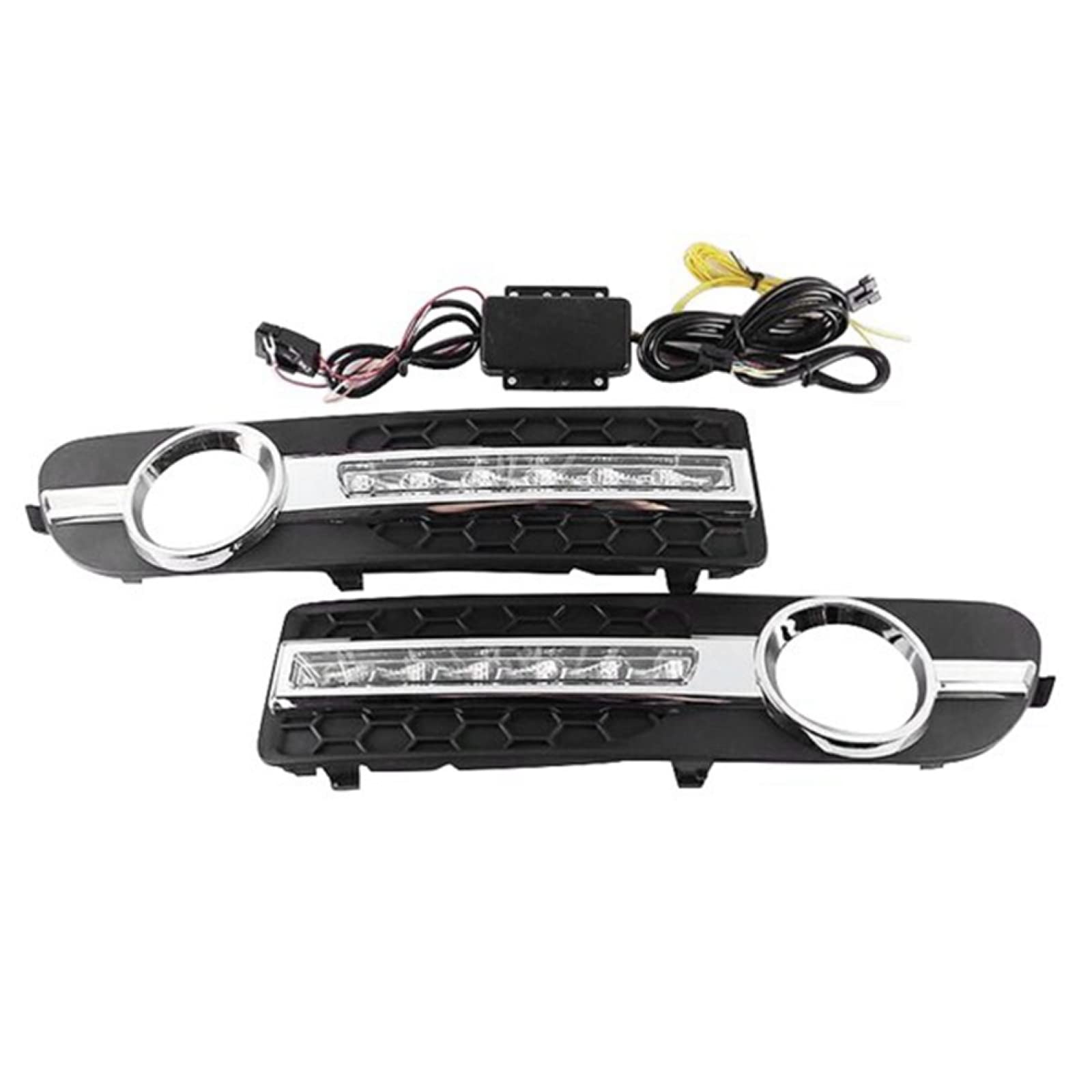 FDRJYO Auto tagfahrlicht Für Volvo S80 2007-2013, Tagfahrlicht Daylight Amber & White Fog Light von FDRJYO