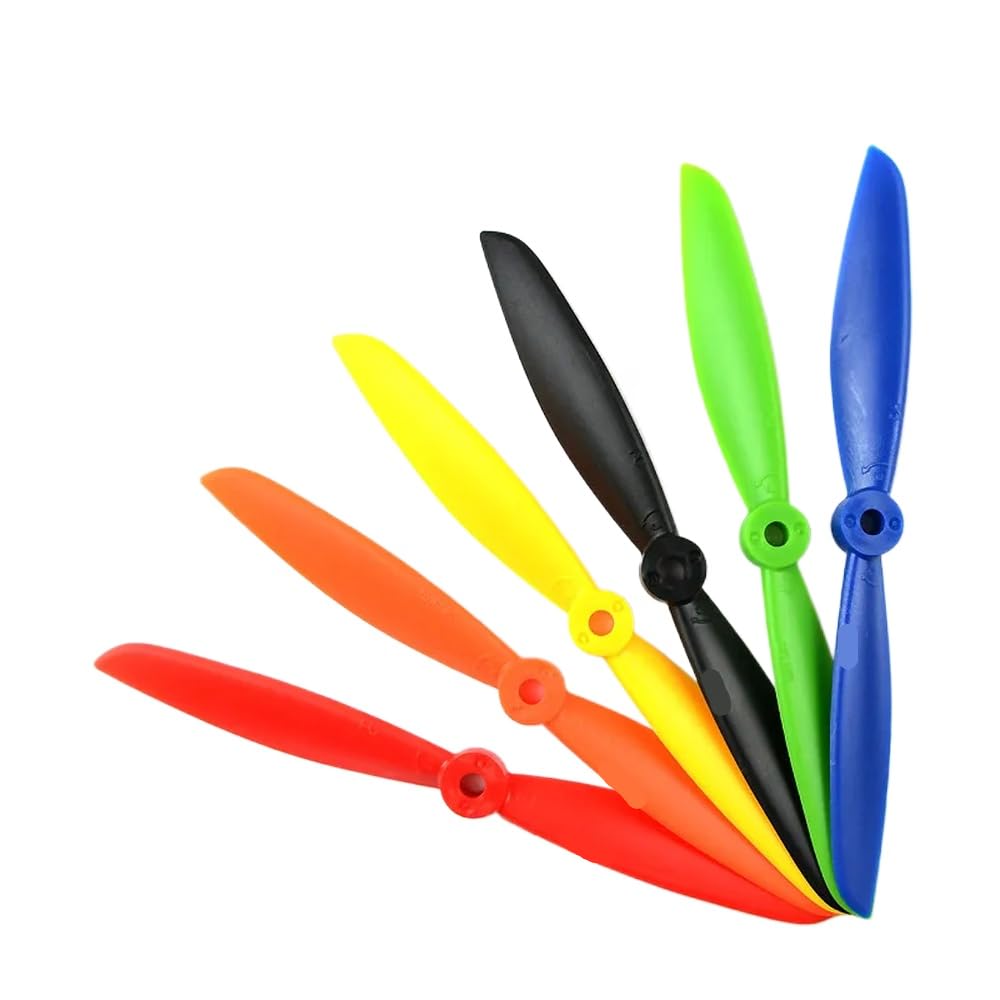 100 Paar 6045 ABS-Propeller 6 Zoll x 4,5 Zoll 2 Kompatibel mit DIY-Renndrohnen, kompatibel mit verschiedenen Quadrocoptern wie Robocat 270 mm QAV250 und Nighthawk 280(Orange) von FDhRyTF