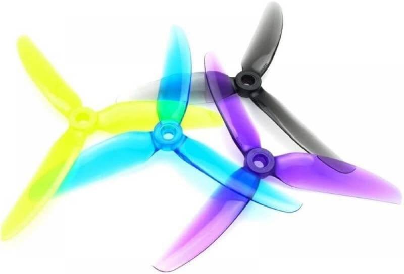 12 Paar 5043 5X4,3X3 V2S Propeller Kompatibel mit 5-Zoll-RC-Freestyle-Drohnen, Ersatzzubehör, kompatibel mit DIY-Projekten, Lila(12PAIRS YELLOW(ONLY YELLOW)) von FDhRyTF