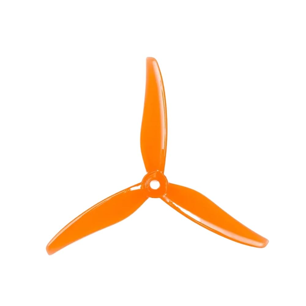 16 Stück 8 Paar Hurricane 51466 MCK V2 3-PC-Propeller, kompatibel mit 5-Zoll-RC-FPV-Freestyle-Drohnen DIY-Teilen 2CW 2CCW(8Pairs Orange) von FDhRyTF