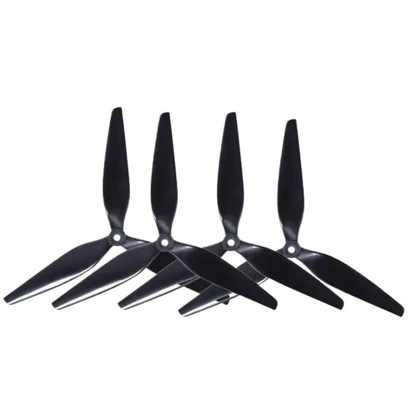 2 Paar 10X5X3 Tri-Black Carbon-verstärkte Nylonpropeller, kompatibel mit verschiedenen Modellen 8 Zoll und 10 Zoll Größe 1050 8040 8x4x3(4pcs 10X5X3 10 inch) von FDhRyTF