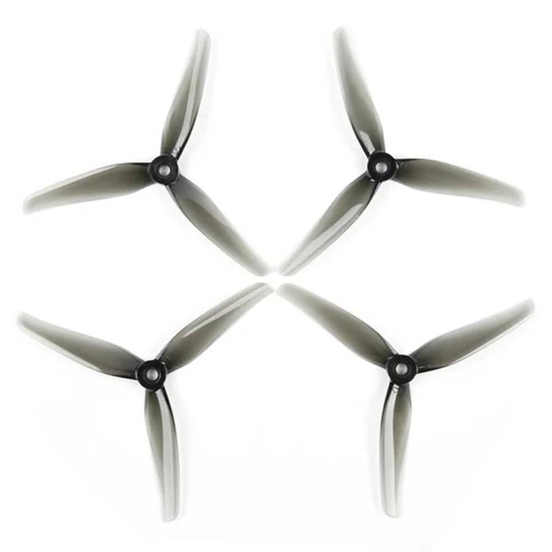 2 Paar 5-Zoll-Tri-Propeller Kompatibel mit 5-mm-Montageloch, kompatibel mit FPV-Renn- und Freestyle-Drohnen wie Nazgul F5 5140(2pairs F5 gray) von FDhRyTF