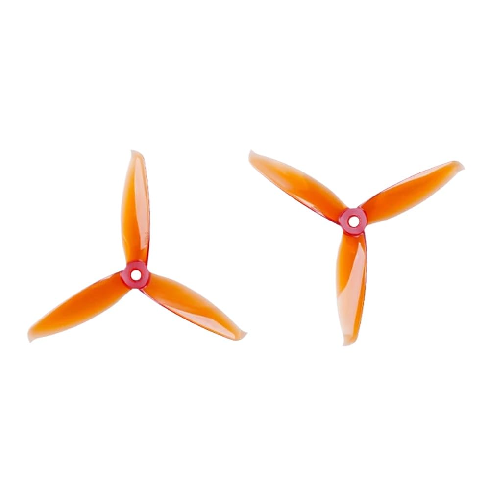 2 Paar Flash 5152 Kunststoff 3 CW CCW Propeller, kompatibel mit 2205 bürstenlosen Motoren Kompatibel mit FPV-Renndrohnen(Orange) von FDhRyTF