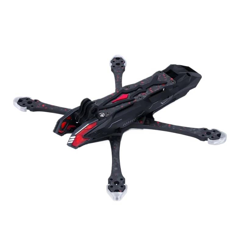 226,5 mm Radstand, leichter Carbonfaserrahmen, DC Wide X, kompatibel mit Axisflying Manta5Pro RC FPV Freestyle-Flugzeug, entwickelt Kompatibel mit bürstenlosen Motor der Serie 2207(Wide X frame) von FDhRyTF