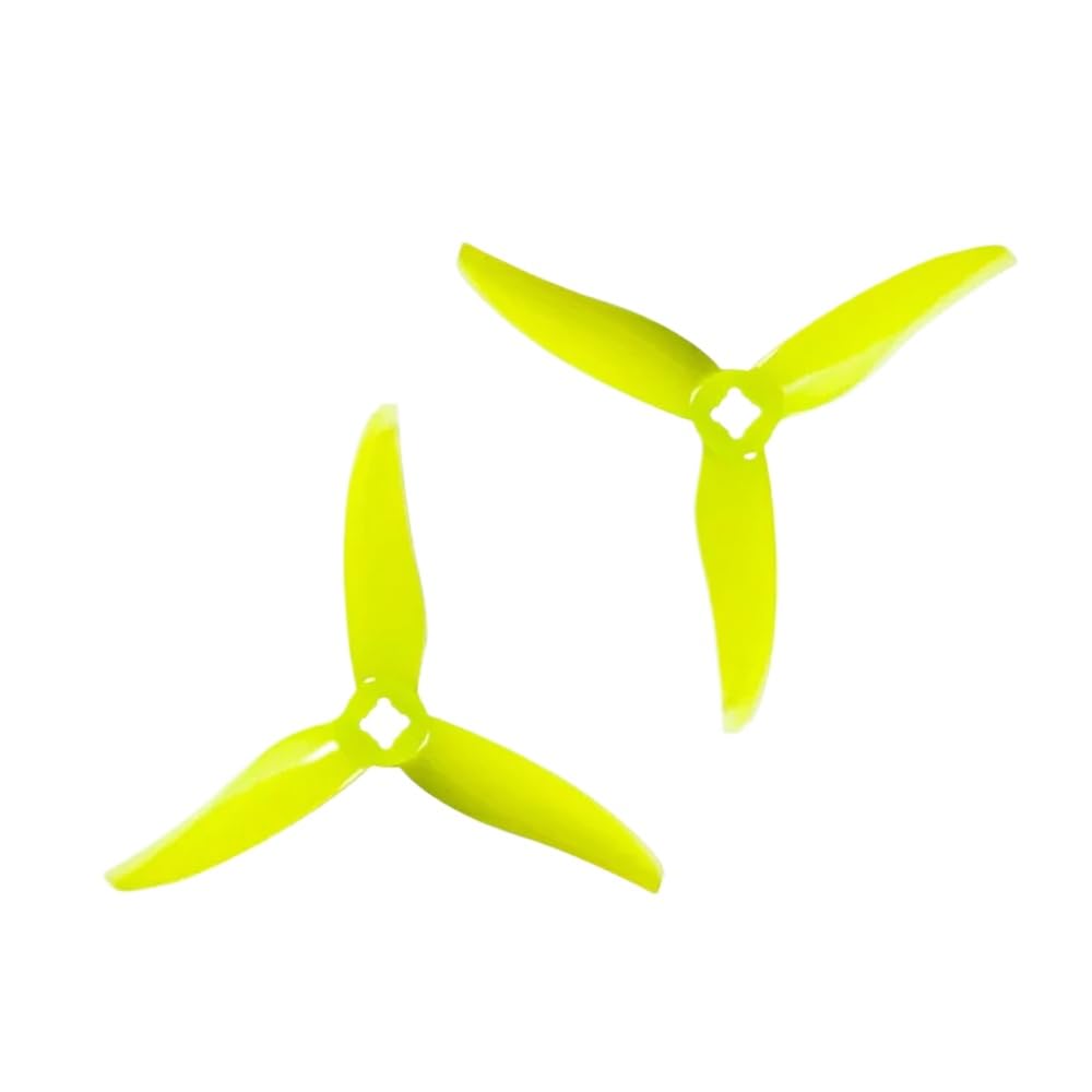 24 Stück 12 Paar Hurricane 3520 3,5 x 2 x 3 3-PC-Propeller Kompatibel mit FPV Racing und Freestyle 3 Zoll Cinewhoop Kanaldrohnen kompatibel YYDS(Yellow) von FDhRyTF