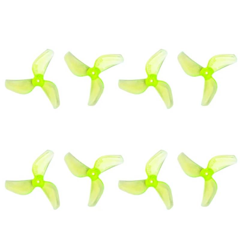 4 Paar 3-31 mm CW CCW 1219S Ultraleichte Propeller Kompatibel mit FPV Tinywhoop-Drohnen, kompatibel mit 0702 29000KV-Motoren, DIY-Teile(Yellow) von FDhRyTF