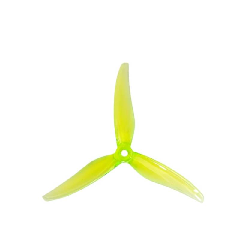 4PCS Fury 5 Zoll 3-Propeller CW CCW Kompatibel mit FPV Racing Quadcopter kompatibel mit 2306 2207 Motoren(Radioactive Yellow) von FDhRyTF