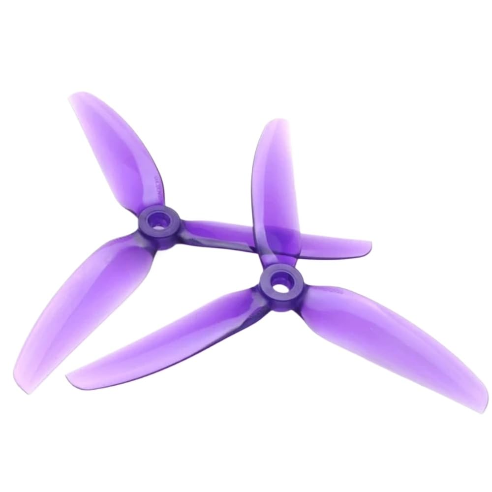 5 Zoll 3 Propeller 5x4,3x3 V2S Kompatibel mit FPV Drone Racing DIY Kompatible Teile 4 Stück pro Beutel(Purple 2 bags) von FDhRyTF