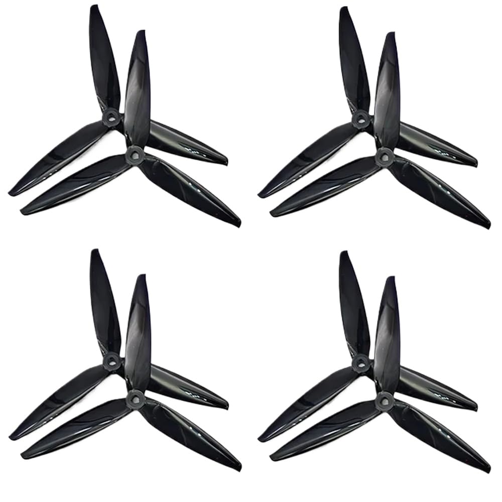 7 Zoll 3 7040 Propeller Kompatibel mit kompatible Mark4 7 Zoll RC FPV Drohne Rahmen Kit 2 oder 4 Paar(4Pairs 7040 Black) von FDhRyTF