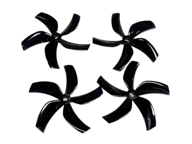 90-mm-5-PC-Propeller mit Kanal, kompatibel mit 35-Zoll-Cinewhoop- und FPV-Renndrohnen-Ersatzteilen – 2 Paar(Black 1.5mm) von FDhRyTF