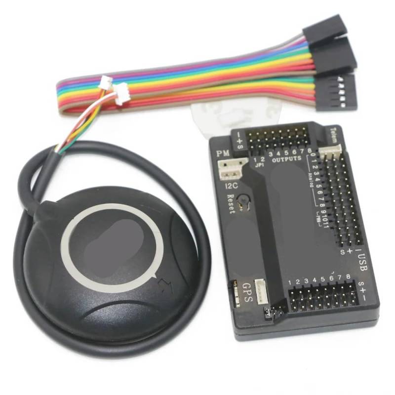 APM 2.8 Flight Controller mit integriertem Kompass und 7M GPS, kompatibel mit FPV RC Drohne und externem Kompass(STRAIGHT PIN) von FDhRyTF