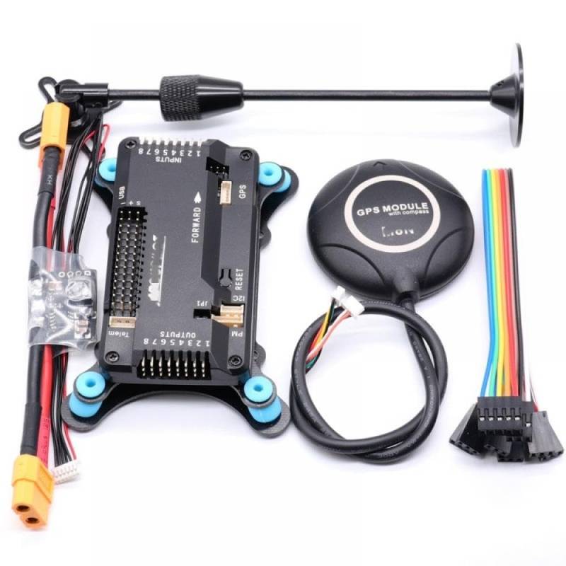 APM2.8 Flugregler mit integriertem Kompass-M8N-GPS und Stoßdämpfer Kompatibel mit kompatibler RC Quadcopter-Multicopter-System(HORIZONTAL PACKAGEB) von FDhRyTF