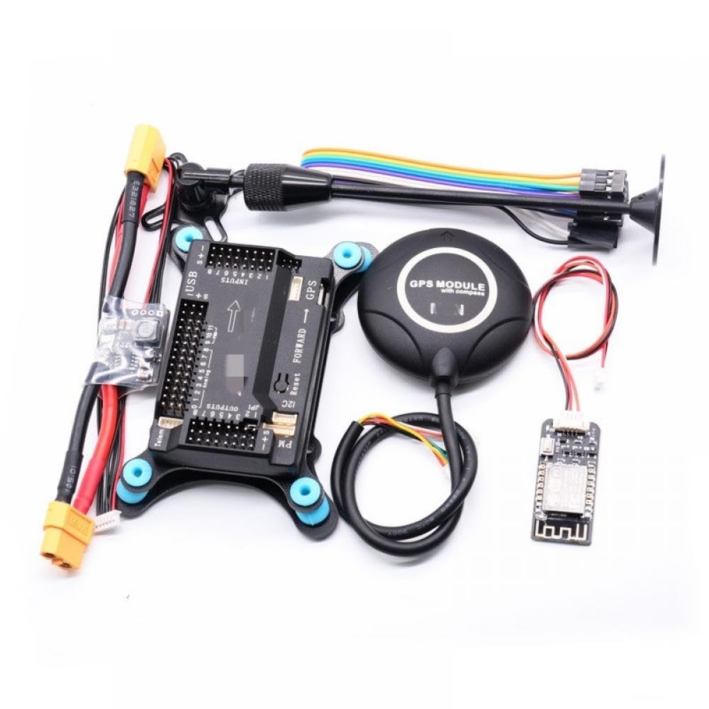 APM2.8 Flugregler mit integriertem Kompass-M8N-GPS und Stoßdämpfer Kompatibel mit kompatibler RC Quadcopter-Multicopter-System(VERTICAL PACKAGED) von FDhRyTF