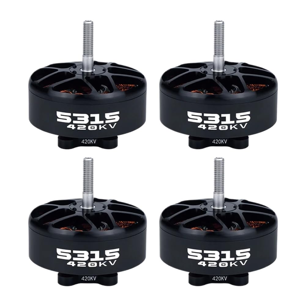 Axisflying 5315 Bürstenloser Motor 420KV, kompatibel mit 6-8S Kompatibel mit 15-Zoll-FPV-Langstreckendrohnen, DIY-Komponente, großer FPV-Motor(4PCS 420KV) von FDhRyTF