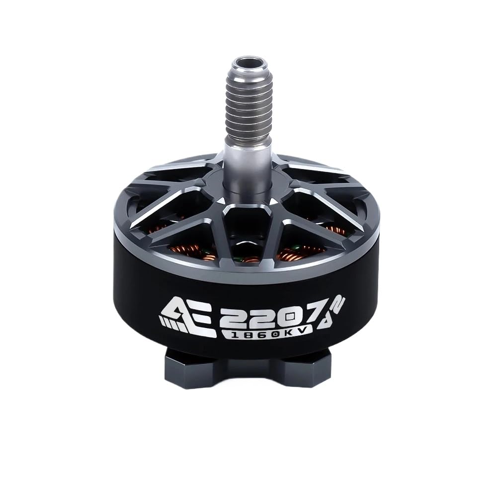 Bürstenloser Motor 1860 kV 1960 kV 4 bis 6 s Lipo Kompatibel mit 5-Zoll-Propeller kompatibel mit Traversing-Drohnen 5 mm Welle Axisflying Ae2207 V2(1pcs 1960KV) von FDhRyTF