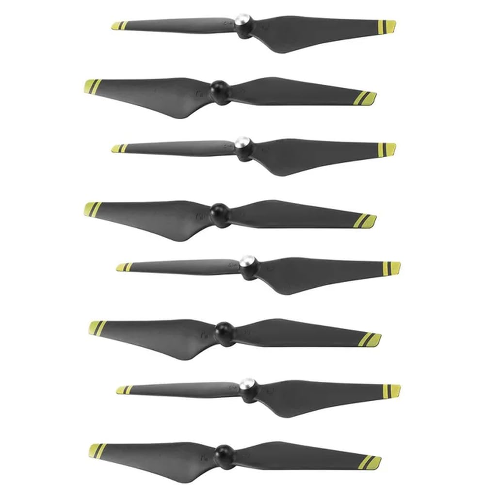 FDhRyTF 8er-Pack 9450 Propeller Kompatibel mit kompatible Drohnen Phantom 3 Advanced Standard Professional SE 2 Vision Ersatzzubehör(Black-Gold-8pcs) von FDhRyTF