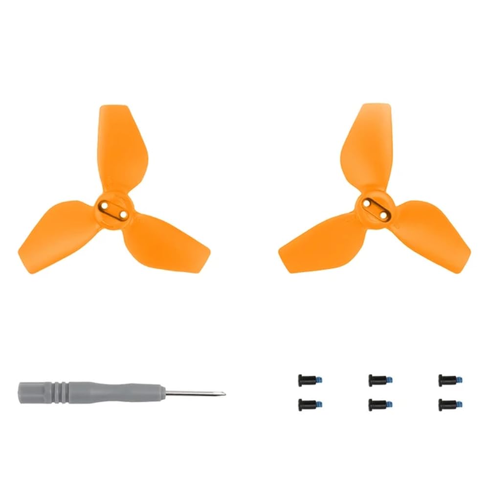 FDhRyTF Leichte, geräuscharme Drohnenpropeller als Ersatz Kompatibel mit NEO-kompatible Drohnen des Modells 2016S(Orange 1 Pair) von FDhRyTF