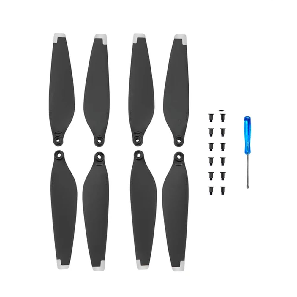 FDhRyTF Leichte 6030F-Ersatzpropeller mit Schrauben Kompatibel mit kompatible 3, einfach zu installierende Drohnenzubehörteile(Silver 2 Pairs) von FDhRyTF