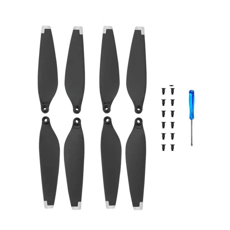 FDhRyTF Leichte 6030F-Ersatzpropeller mit Schrauben Kompatibel mit kompatible 3, einfach zu installierende Drohnenzubehörteile(Silver 2 Pairs) von FDhRyTF