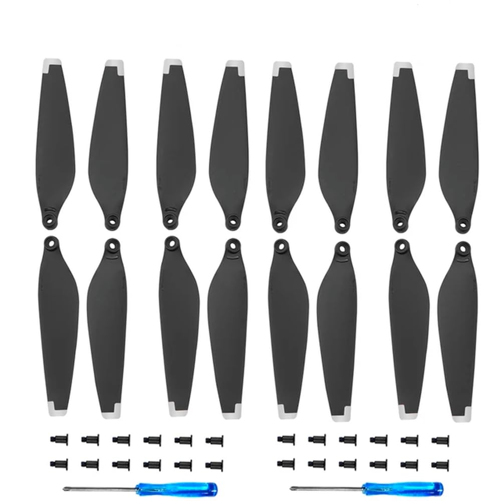 FDhRyTF Leichte 6030F-Ersatzpropeller mit Schrauben Kompatibel mit kompatible 3, einfach zu installierende Drohnenzubehörteile(Silver 4 Pairs) von FDhRyTF