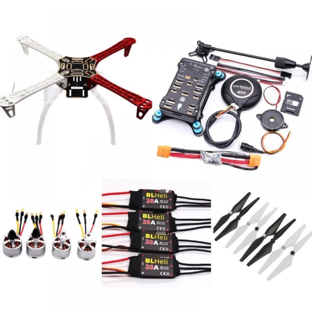 FDhRyTF Pixhawk PX4 2.4.8 32 Bit Flight Controller Autopilot kompatibel mit 4G SD Switch Buzzer PPM I2C RC Quadcopter Ardupilot(F450 Package B) von FDhRyTF