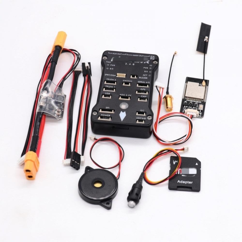 FDhRyTF Pixhawk PX4 2.4.8 32 Bit Flight Controller Autopilot kompatibel mit 4G SD Switch Buzzer PPM I2C RC Quadcopter Ardupilot(WiFi V3.0 Package A) von FDhRyTF