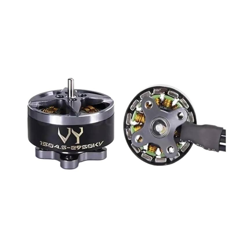 FDhRyTF VY 1504.5 Bürstenloser Motor 2650KV 2950KV 3950KV Kompatibel mit FPV-Renndrohnen und RC-Multirotoren, kompatibel mit 4–6S, 1–4 Stück(4PCS 2950KV) von FDhRyTF