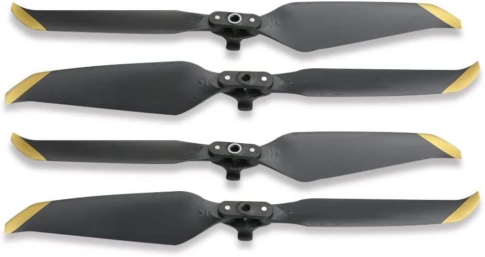 Geräuscharmer Schnellverschluss 7238F Propeller Kompatibel mit Air 2s und Air 2 kompatibles Zubehör 4 Paar austauschbare Drohnen-Requisiten(2PAIRS GOLDEN) von FDhRyTF