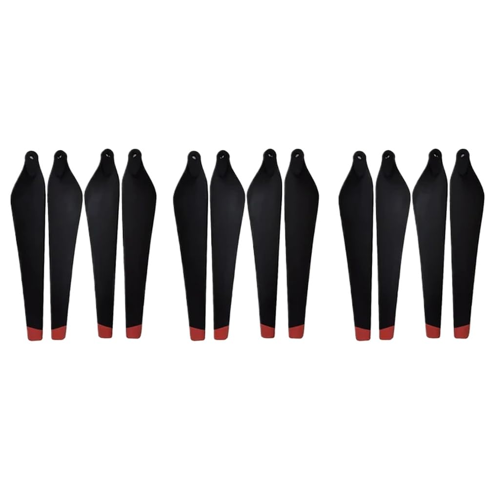 Kohlefaser-Nylon-Paddel R3390 Propeller kompatibel mit T20 T160 T10 Pflanzenschutzmaschinenzubehör(Orange edge-12 pcs) von FDhRyTF