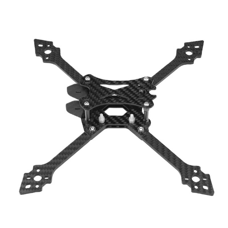 Kohlefaser-Quadcopter-Rahmensatz mit 220 mm Radstand und 4 mm Armen Kompatibel mit 5-Zoll-Propeller, kompatibel mit FPV-Renn- und Freestyle-Drohnen von FDhRyTF