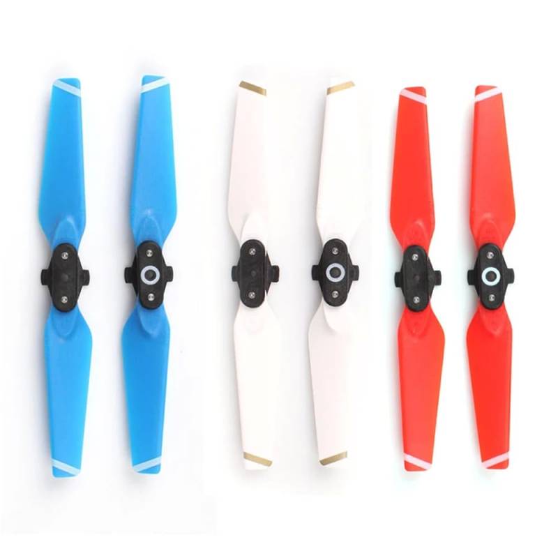 Kompatible Ersatzpropeller kompatibel mit Drohne 4730F Folding Props 4730 Ersatzteile Schnellwechselpaddel Zubehör CW CCW (WHITE GOLD 4PCS) von FDhRyTF