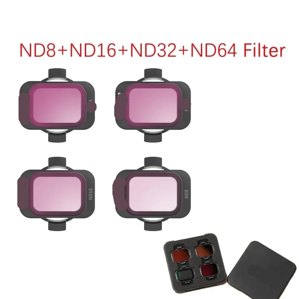 Kompatibles ND-Filter-Set, Zubehör, 2 Filter, optische Glaslinse 4 8 16 32 128(ND8 16 32 64 FILTER) von FDhRyTF