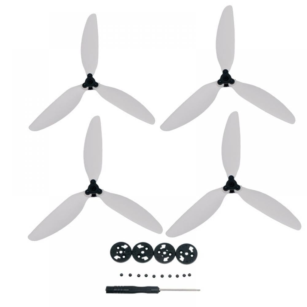 Leichte drei Propeller Kompatibel mit D 2 SE, kompatibles Ersatz-Drohnenteile-Zubehör(4PCS WHITE) von FDhRyTF