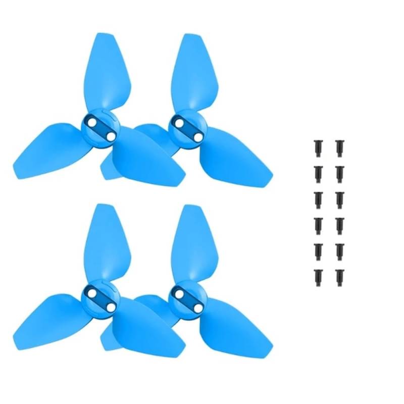 Leichtes Drohnen-Propeller-Ersatzset Kompatibel mit Taschenflugkameras, kompatibles Flügelzubehör(Blue) von FDhRyTF