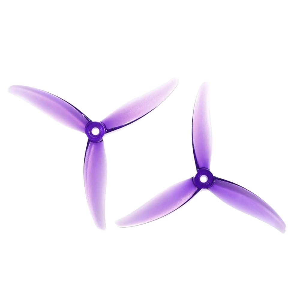 MCK-PI-PC 5,1-Zoll-3-Propeller Kompatibel mit FPV-Freestyle- und DIY-Drohnenteile 2CW 2CCW, kompatibel mit verschiedenen 5-Zoll-Drohnen(PURPLE-2-pair) von FDhRyTF