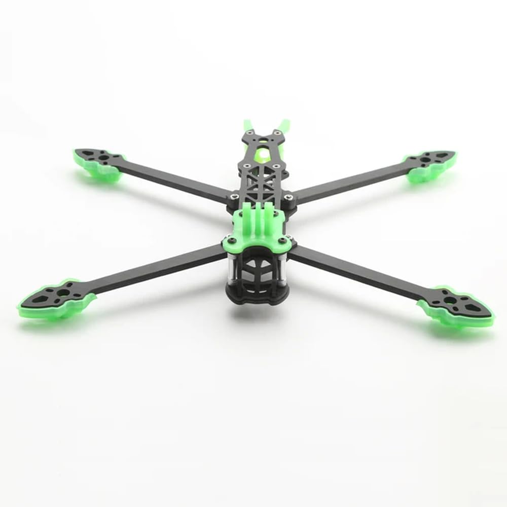 Mark4 Quadcopter-Rahmen-Set mit 295 mm Armstärke und 5 mm Kompatibilität, kompatibel mit FPV-Renndrohne Freestyle (grüner Druck) von FDhRyTF