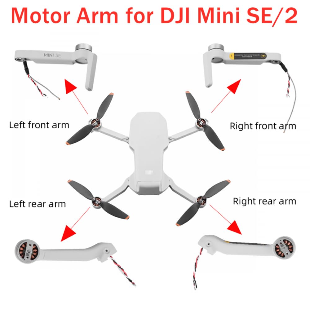 Motor Arm -ni SE/2 Links Rechts Vorne Hinten Arm Reparatur Ersatzteile Kompatibles Drohnenzubehör(4 IN 1) von FDhRyTF