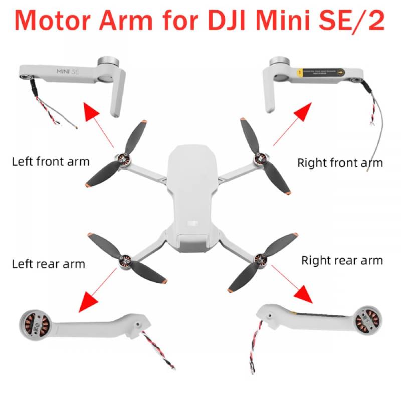 Motor Arm -ni SE/2 Links Rechts Vorne Hinten Arm Reparatur Ersatzteile Kompatibles Drohnenzubehör(4 IN 1) von FDhRyTF