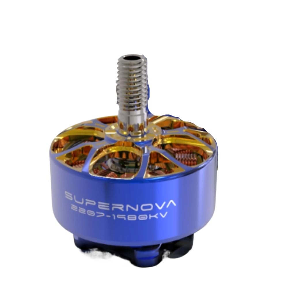 Rcinpower Supernova 2207 1980kv Bürstenloser Motor Kompatibel mit 5-6s FPV-Renndrohnen, kompatibel mit 5-Zoll-Propellern(1pc AOS Supernova) von FDhRyTF