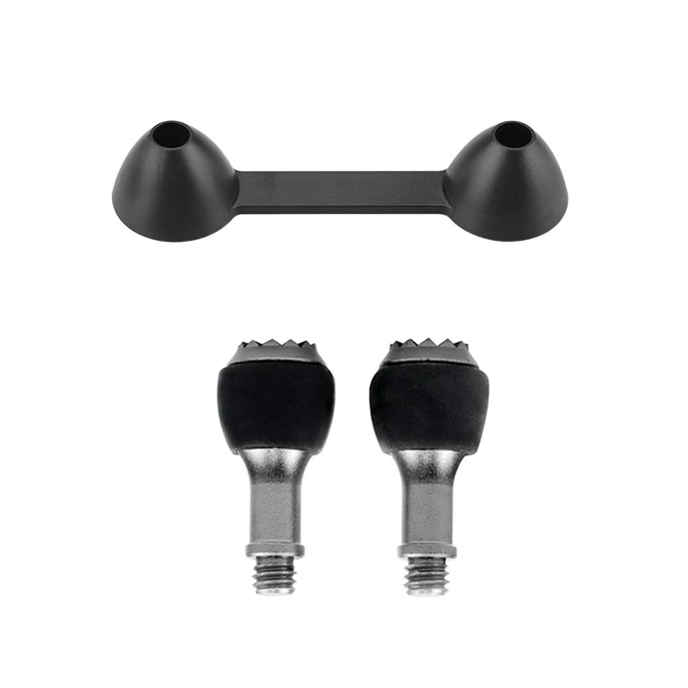 Rutschfeste Thumbstick-Abdeckung, kompatibel mit D 3 2 Air 2 Air 2S 3 Pro Fernbedienungs-Ersatzteilen(C Black) von FDhRyTF