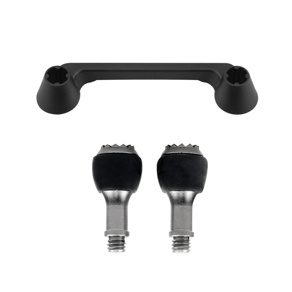 Rutschfeste Thumbstick-Abdeckung, kompatibel mit D 3 2 Air 2 Air 2S 3 Pro Fernbedienungs-Ersatzteilen(D Black) von FDhRyTF