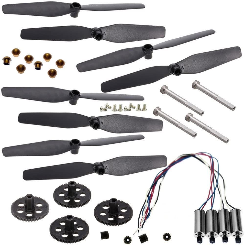 S167 S166 RC Drone Ersatzteile Kit Kompatibel mit SP500 Propeller Schutz Rahmen Arm Motor Getriebe Welle Schrauben(3.7V MOTOR ARMS KITJ) von FDhRyTF