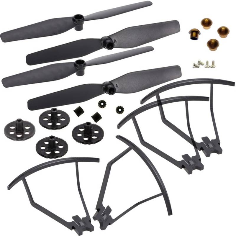 S167 S166 RC Drone Ersatzteile Kit Kompatibel mit SP500 Propeller Schutz Rahmen Arm Motor Getriebe Welle Schrauben(BLADES GUARDS KITE) von FDhRyTF