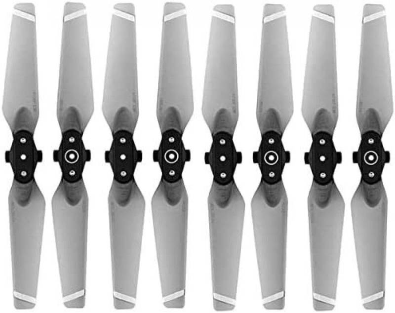 Schnellspanner 4730F Faltpropeller Ersatzzubehör Kompatibel mit 4 Paar CW CCW Drohnenpropellern Weiß gestreift(BLACK) von FDhRyTF