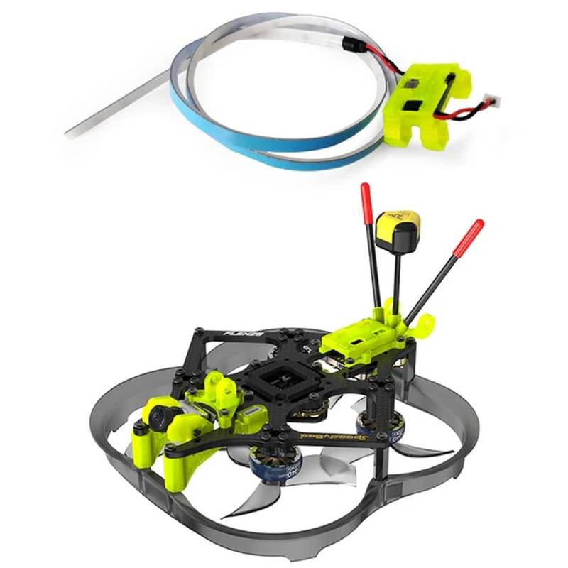 SpeedyBee Flex25 78 mm analog F745 35A AIO Flight Controller kompatibel mit 1404 4500 kV bürstenloser Motor Kompatibel mit Phoenix 2 Nano Cine Whoop FPV Racing Drone(Frsky W Blue LED) von FDhRyTF