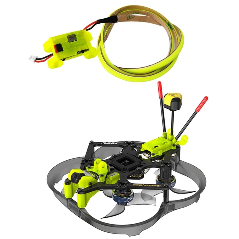 SpeedyBee Flex25 78 mm analog F745 35A AIO Flight Controller kompatibel mit 1404 4500 kV bürstenloser Motor Kompatibel mit Phoenix 2 Nano Cine Whoop FPV Racing Drone(Frsky W Green LED) von FDhRyTF