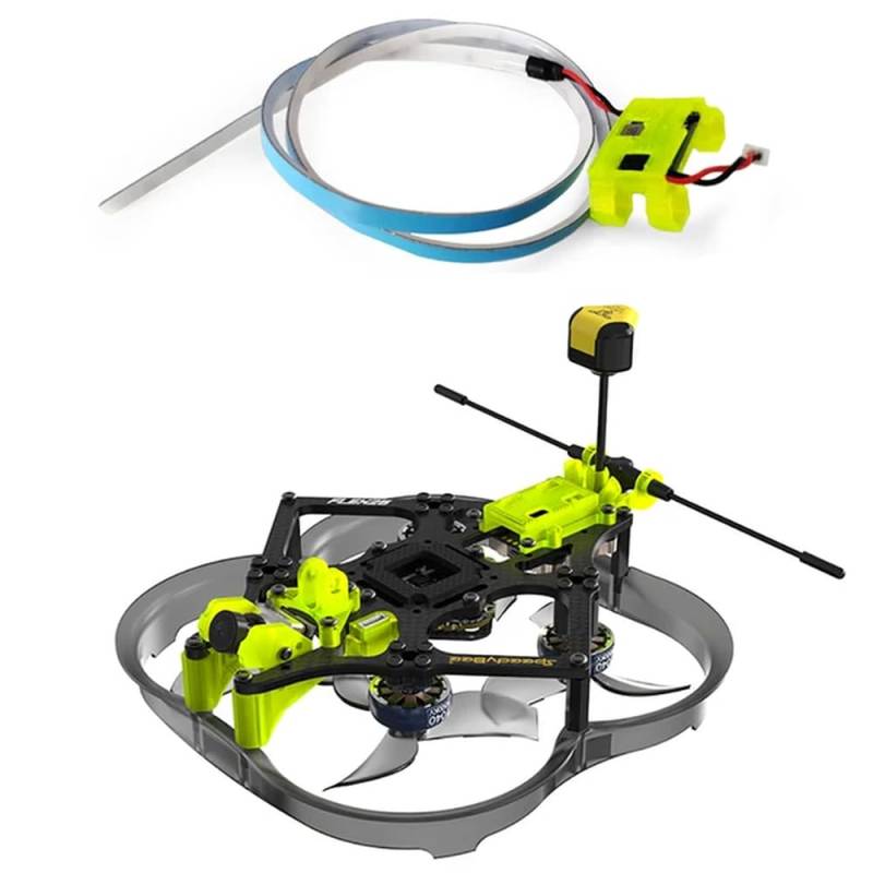 SpeedyBee Flex25 78 mm analog F745 35A AIO Flight Controller kompatibel mit 1404 4500 kV bürstenloser Motor Kompatibel mit Phoenix 2 Nano Cine Whoop FPV Racing Drone(TBS W Blue LED) von FDhRyTF