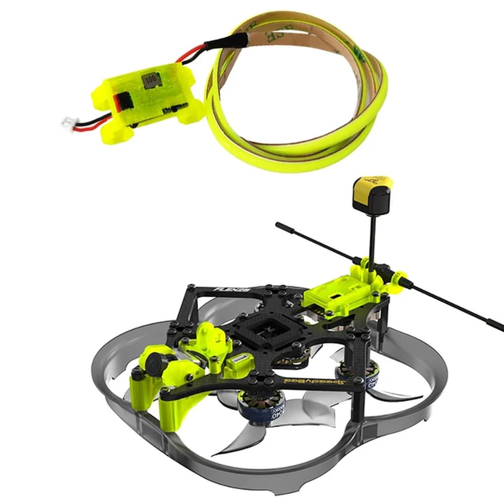 SpeedyBee Flex25 78 mm analog F745 35A AIO Flight Controller kompatibel mit 1404 4500 kV bürstenloser Motor Kompatibel mit Phoenix 2 Nano Cine Whoop FPV Racing Drone(TBS W Green LED) von FDhRyTF